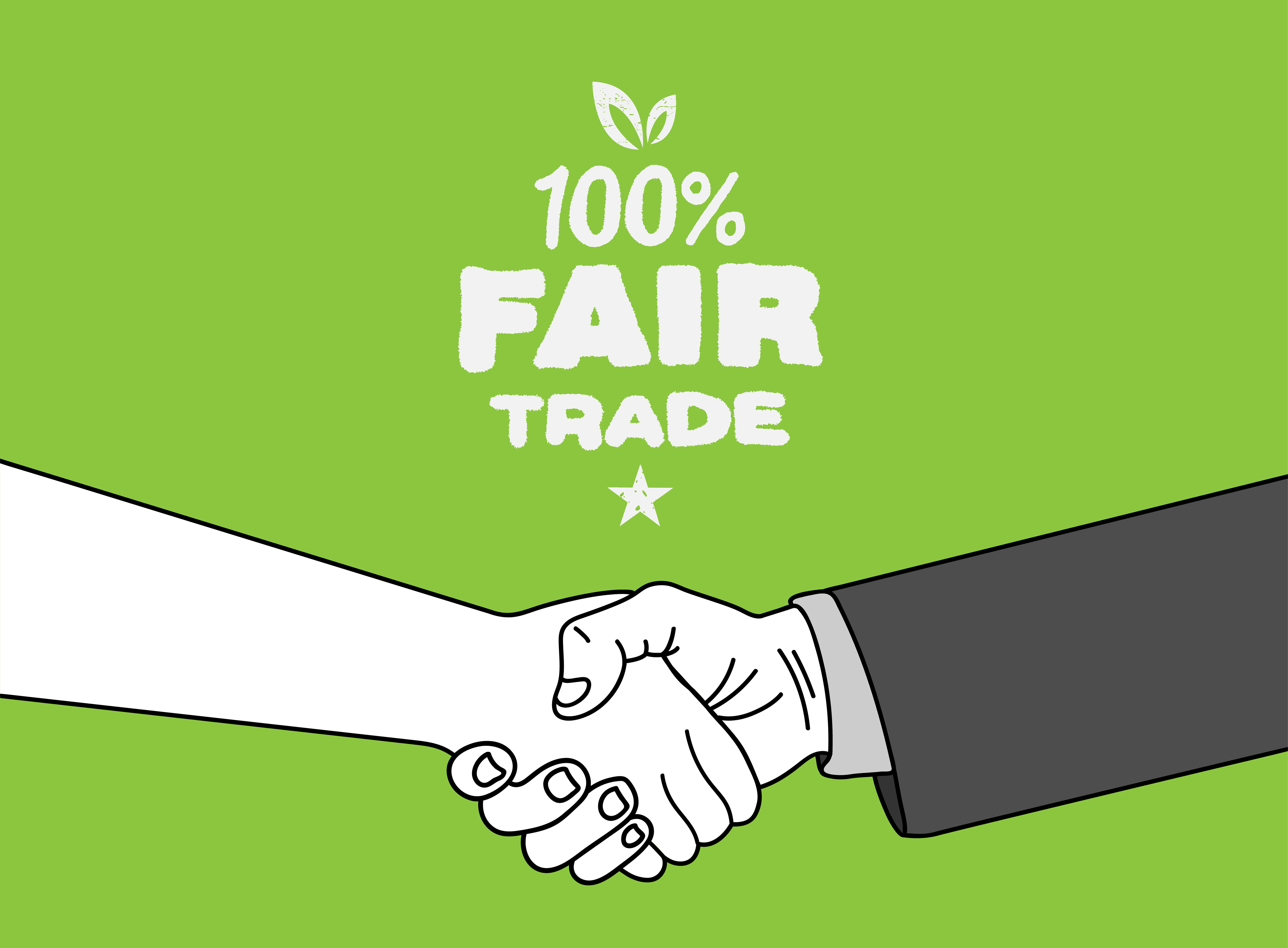 Digitally generated Fair Trade vector